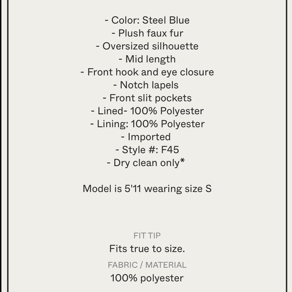 NWOT Apparis Sophie Faux Fur coat - Picture 3 of 5